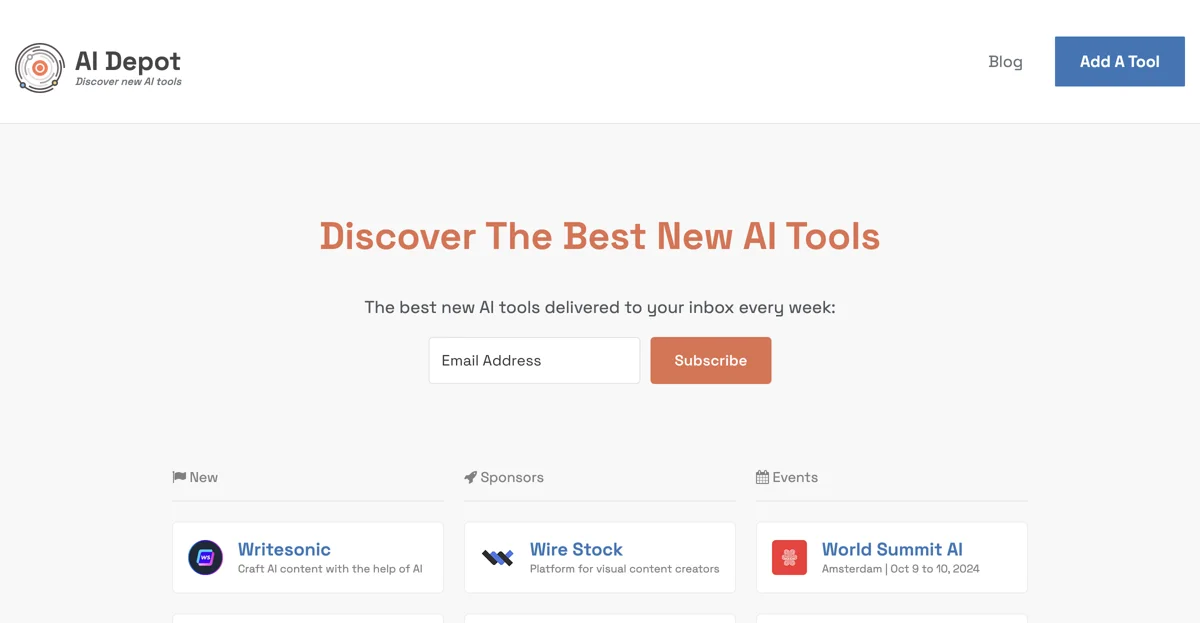 Discover the Best New AI Tools at AI Depot