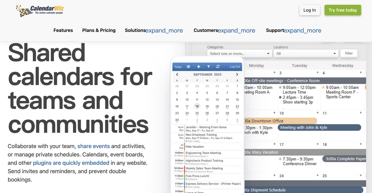 CalendarWiz: Online Calendar Software for Business & Groups