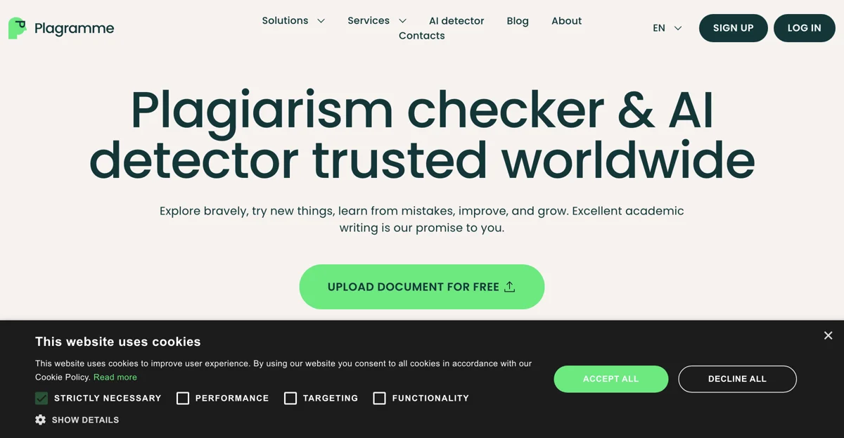 Plagramme - Advanced Plagiarism and AI Checker