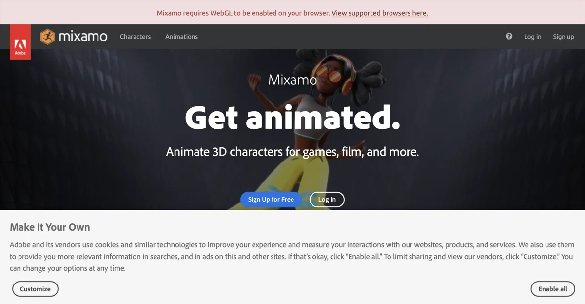 Animate 3D Characters Easily with Mixamo