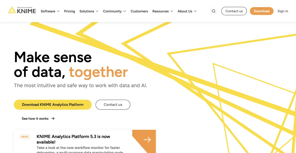 KNIME Analytics Platform：最直观、安全的数据和AI工作方式