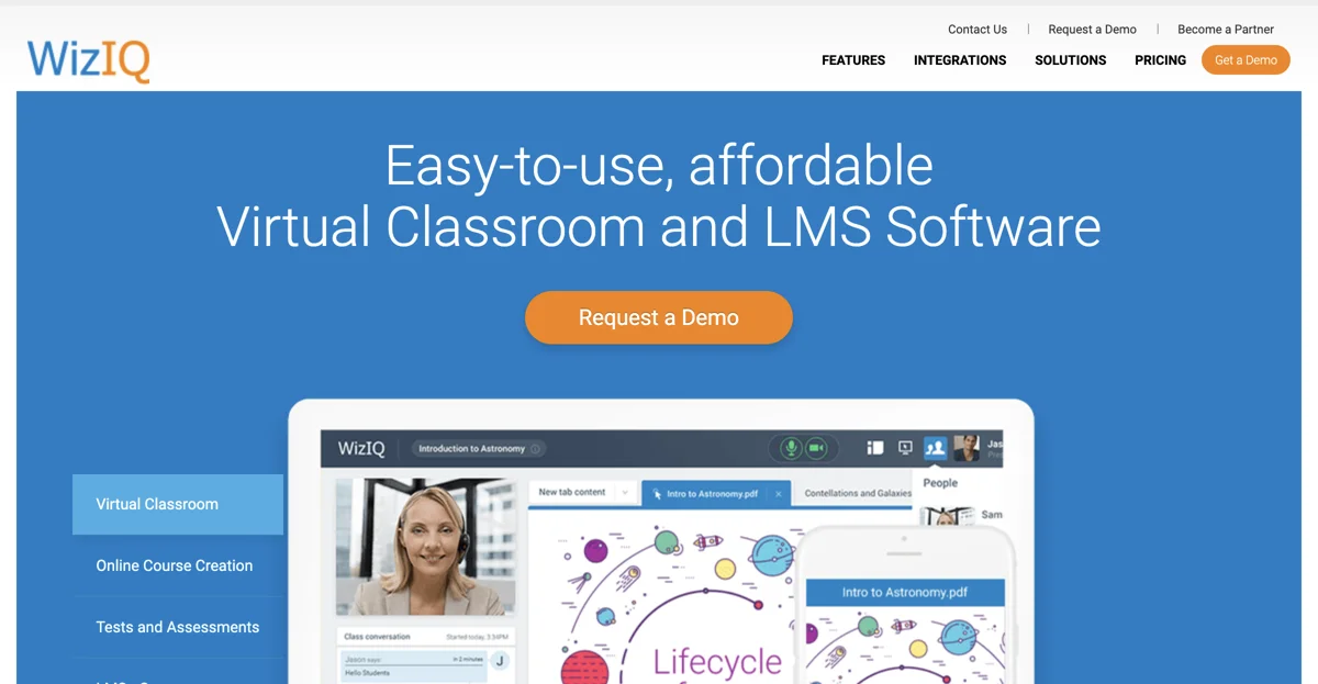 Transform Online Learning with WizIQ: Virtual Classroom & LMS