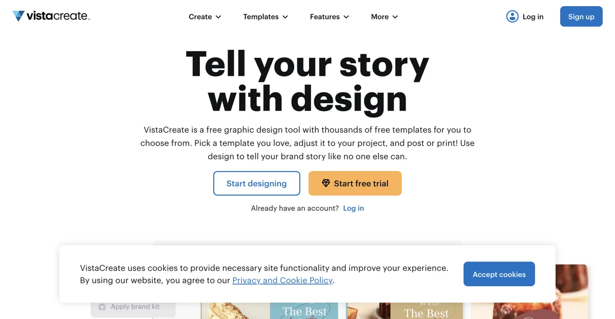 VistaCreate: Free Graphic Design Software with 100,000+ Templates