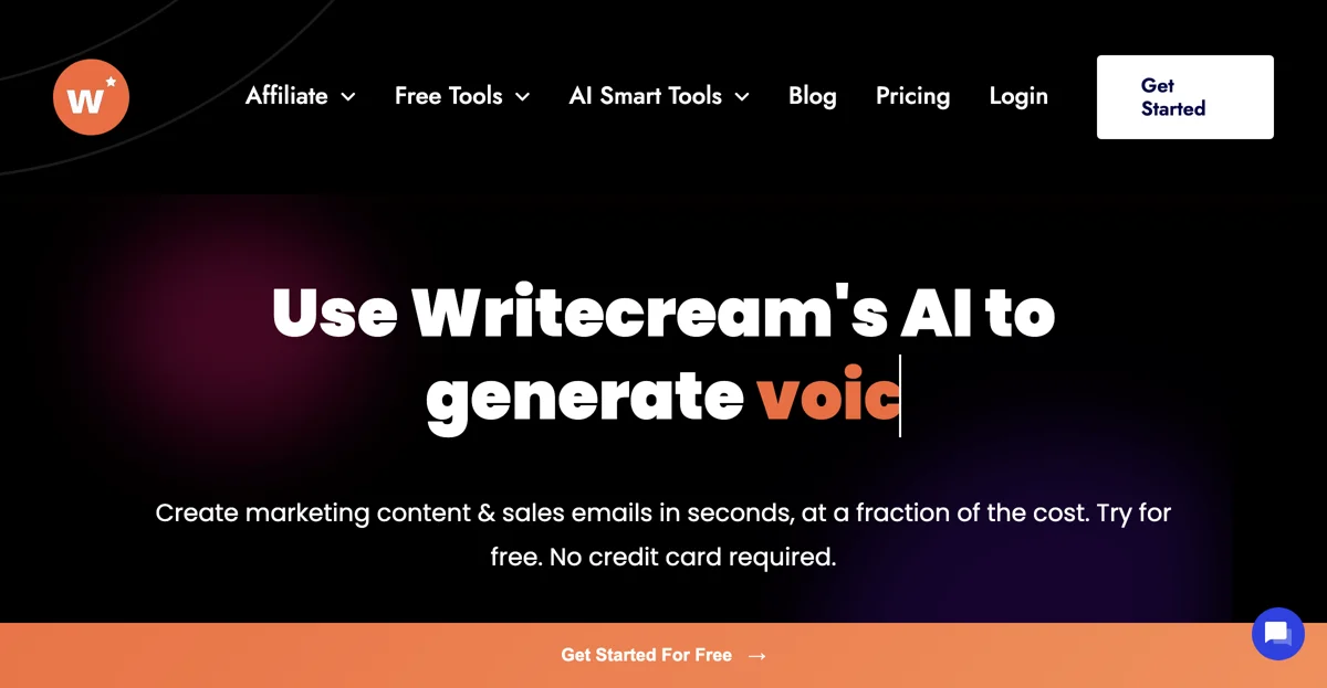 Writecream - Best AI Writer, Image, Audio & Content Generator