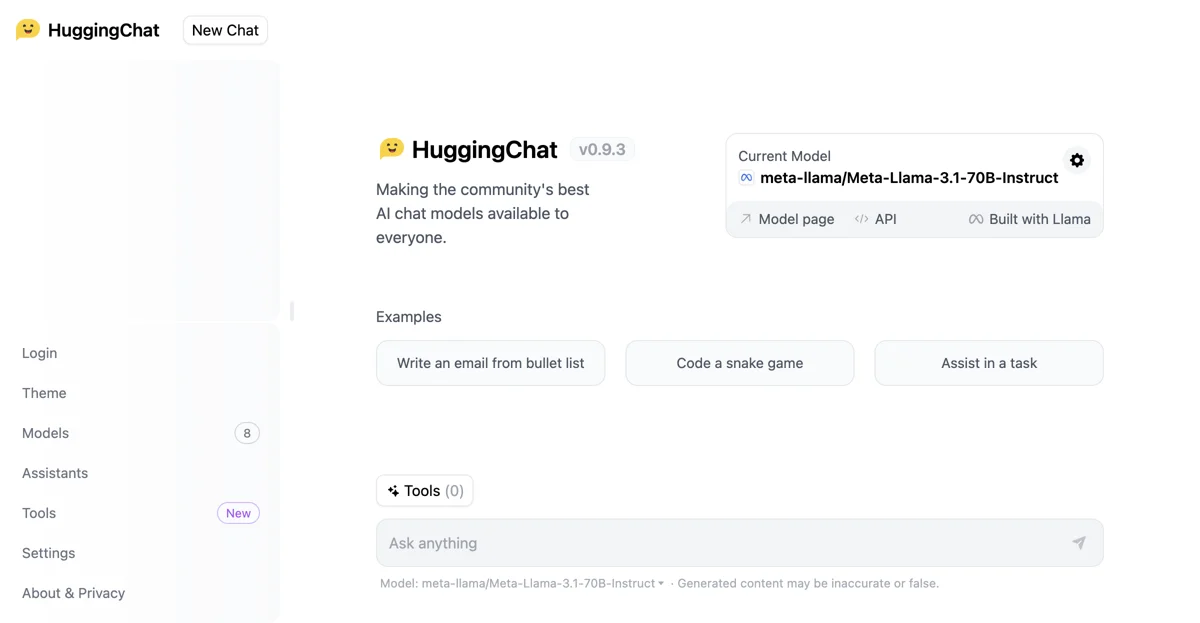 HuggingChat: Cánh Cửa Đến Những Mô Hình Chat AI Đỉnh Cao