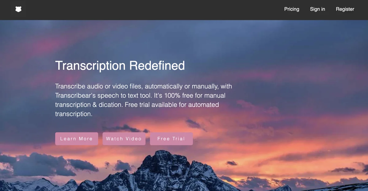 Transcribear: Efficient Audio to Text Transcription Software