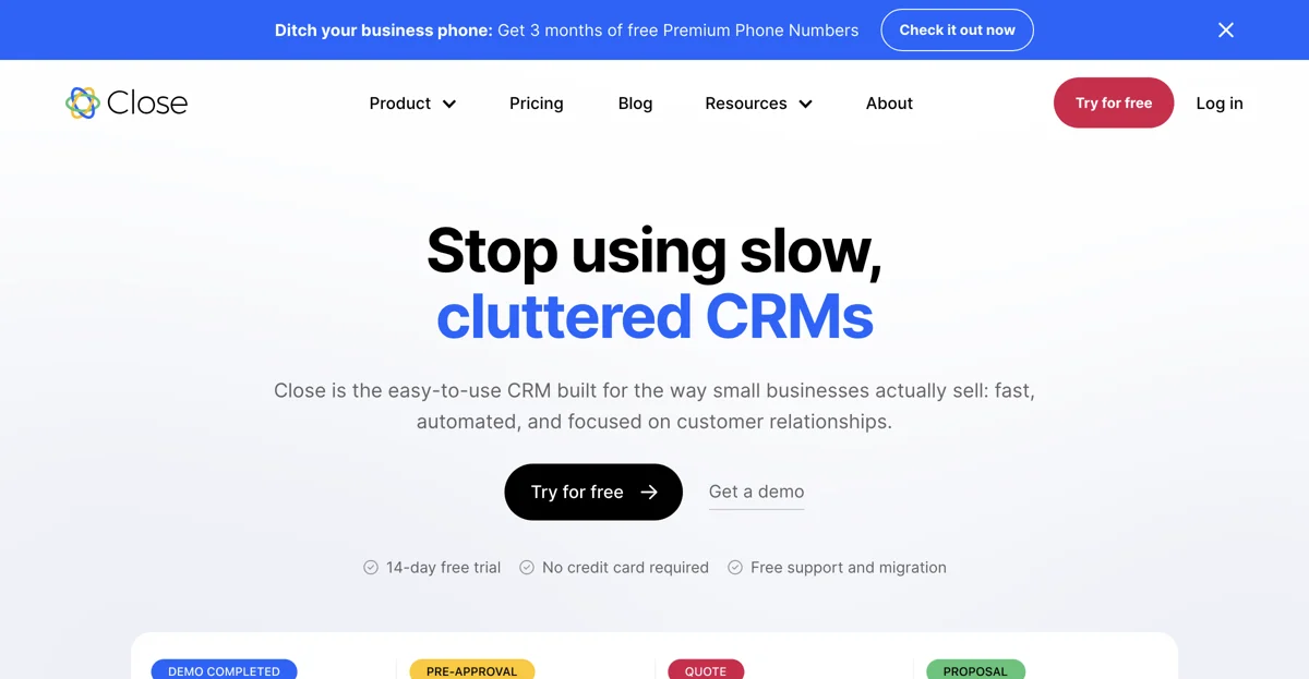 Close CRM: The All-In-One CRM for Growing Teams