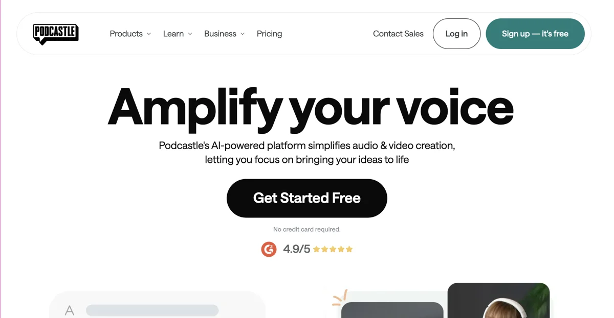 Podcastle: The Ultimate AI Podcasting Software