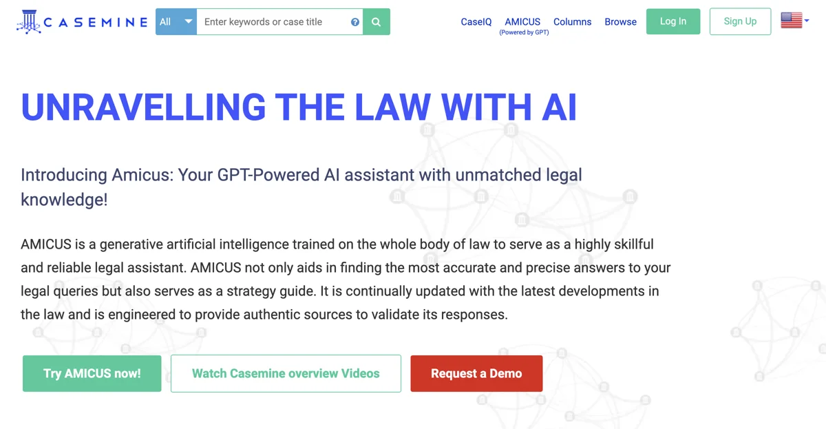 Discover AMICUS: The Ultimate AI Legal Assistant for Professionals