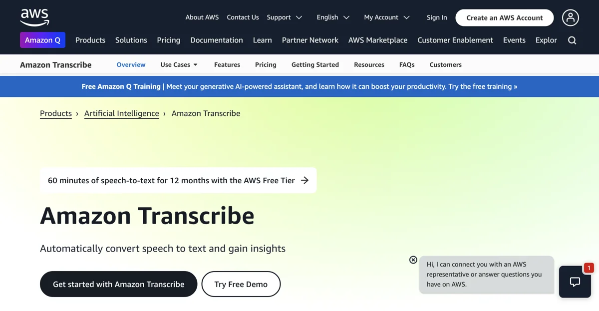 Amazon Transcribe: Chuyển Đổi Giọng Nói Thành Văn Bản Siêu Chính Xác