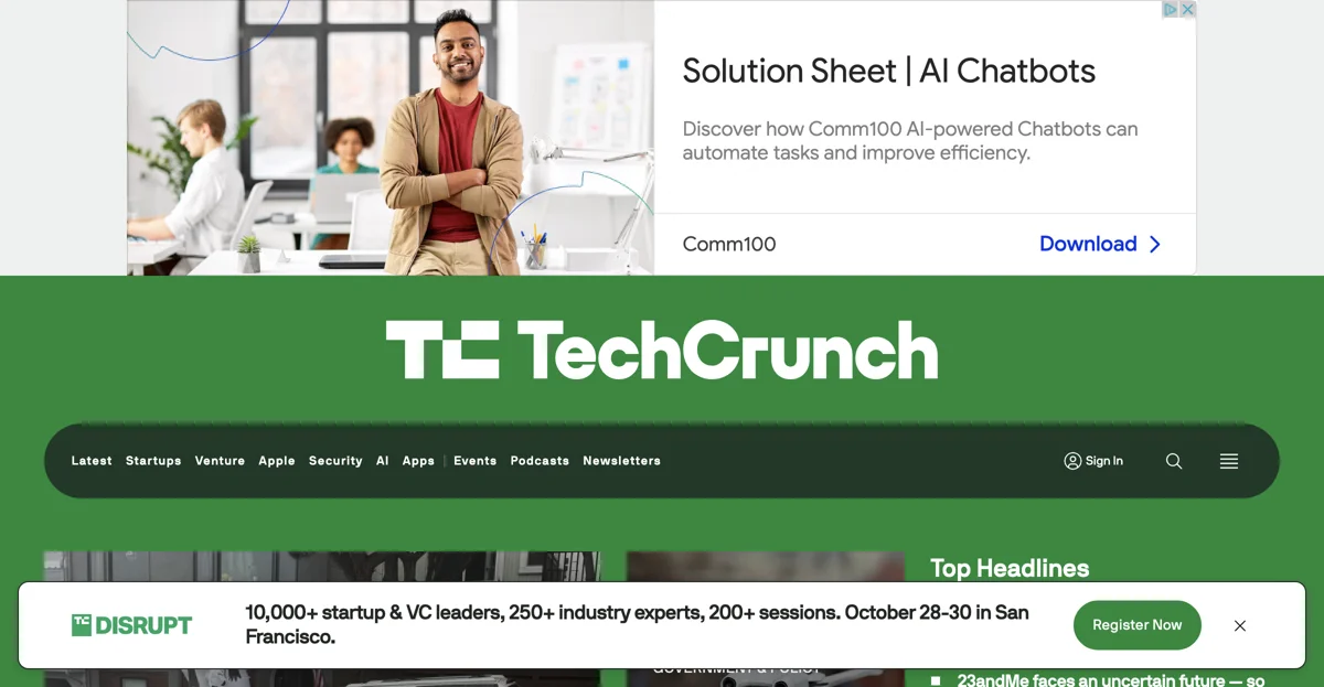 TechCrunch | 初创公司与科技新闻的最新动态