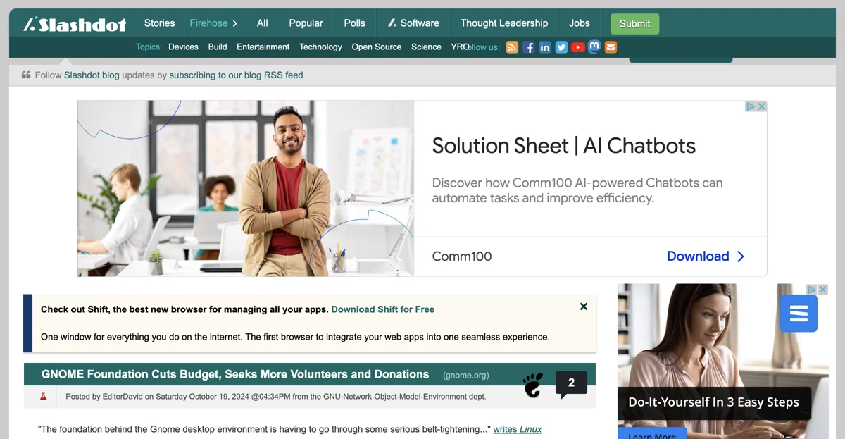 Slashdot: Your Go-To Source for Tech News and Discussions