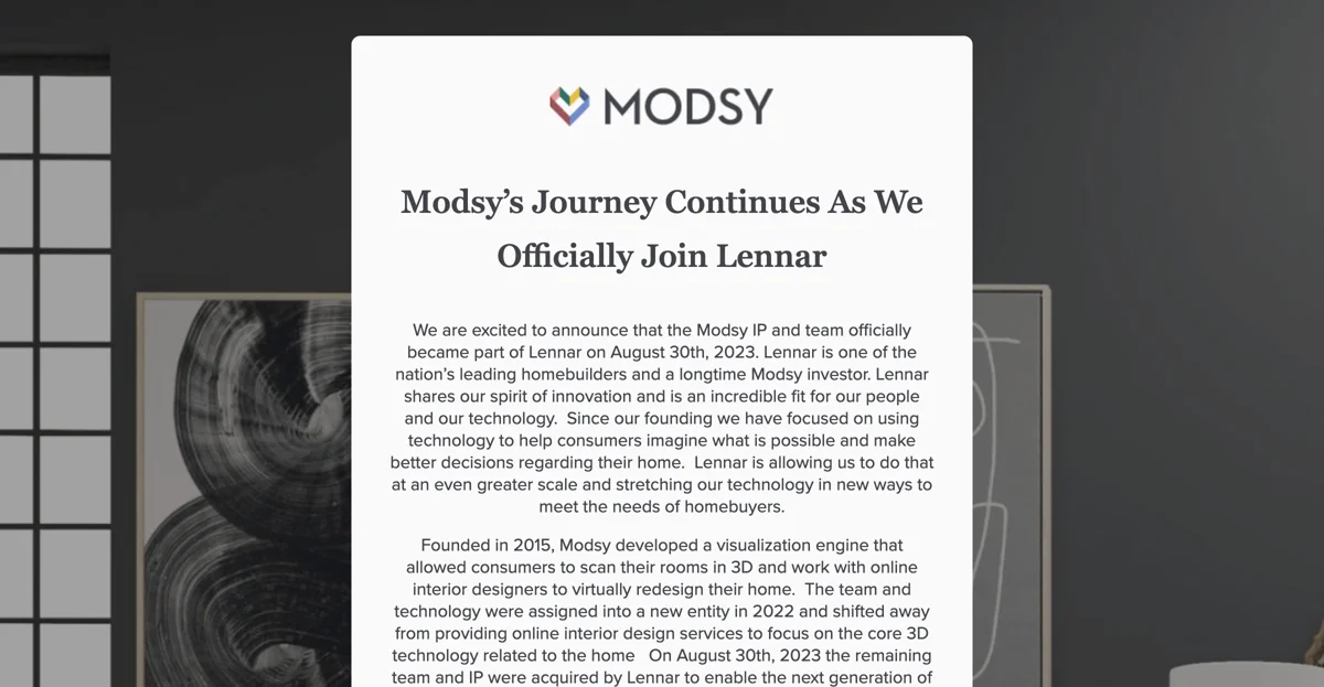 Modsy Joins Lennar: A New Era in Home Design