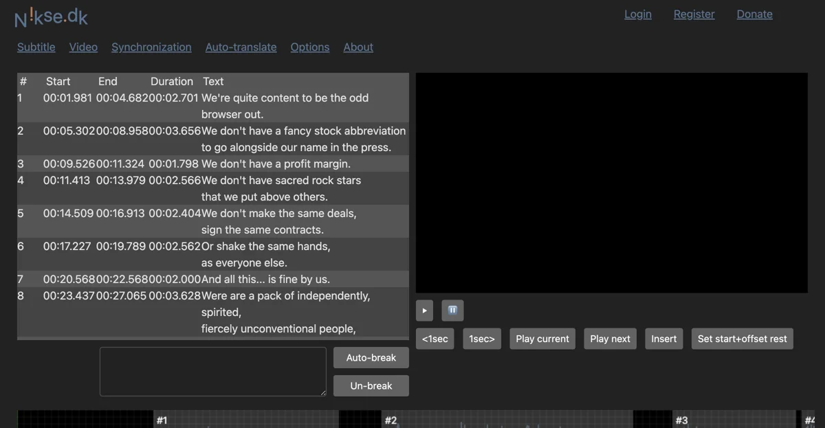 Explore Nikse: The Ultimate Online Subtitle Editing Tool