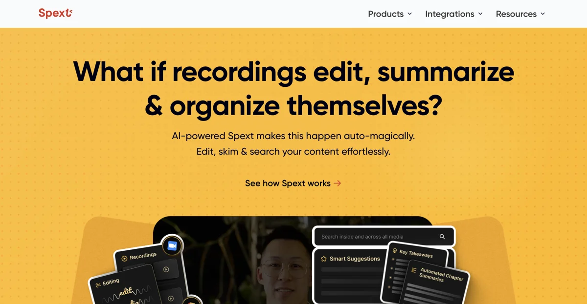 Spext: The AI Tool for Effortless Media Management