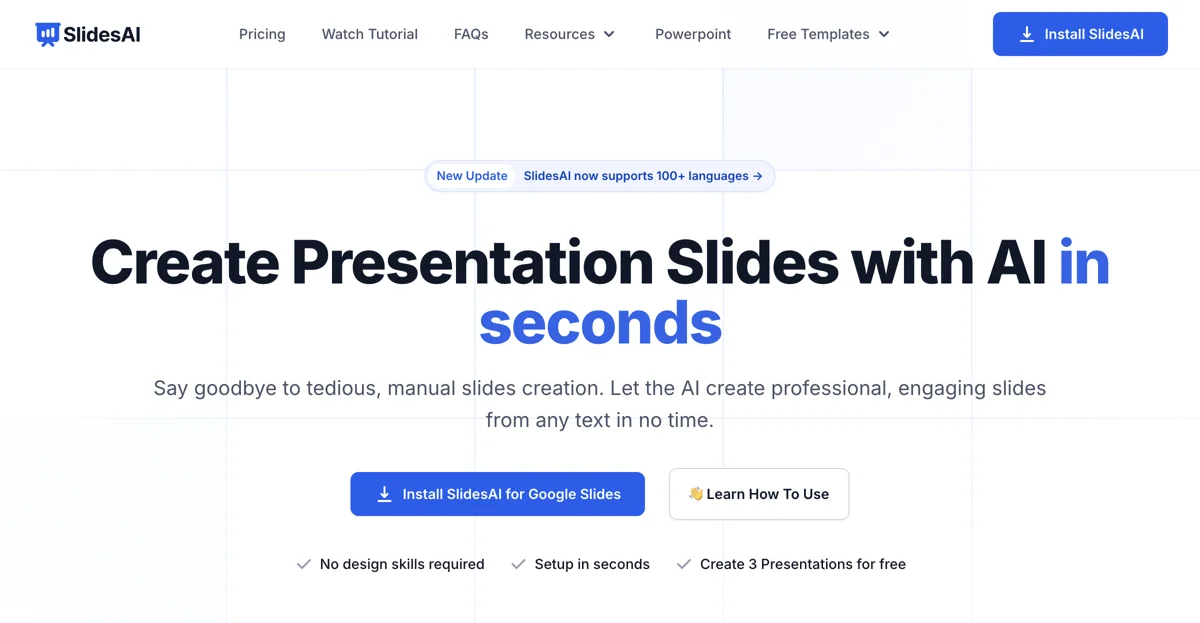 Create Presentation Slides With AI in Seconds with SlidesAI