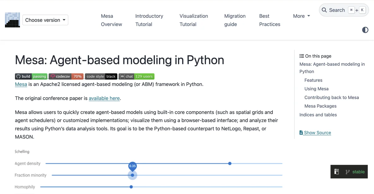 Mesa: Agent-Based Modeling Framework in Python