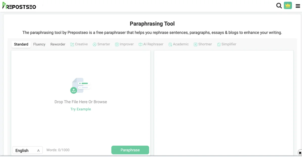 Prepostseo Paraphrasing Tool: Enhance Your Writing Effortlessly