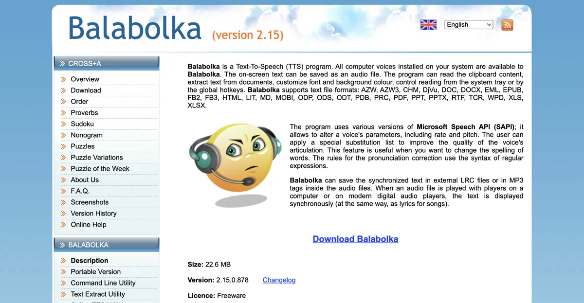 Balabolka: The Best Free Text-to-Speech Software