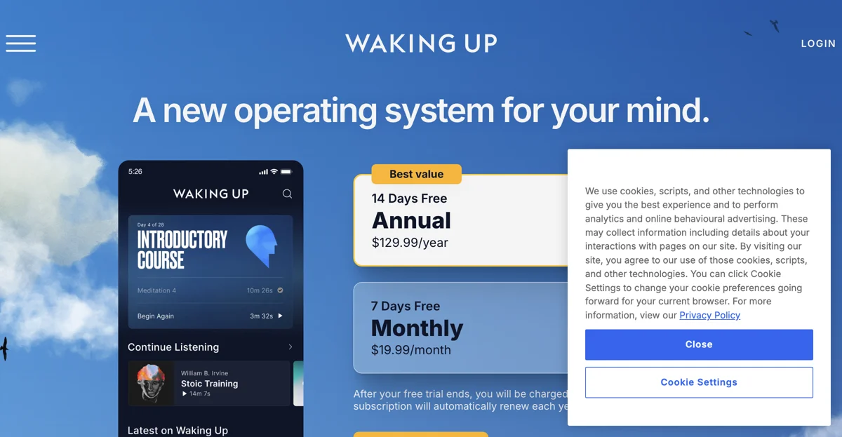 Waking Up: Transform Your Mind with This Meditation App