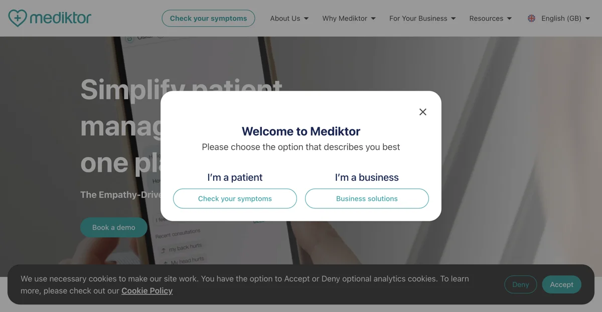 Mediktor: The AI Healthcare Assistant Transforming Patient Care