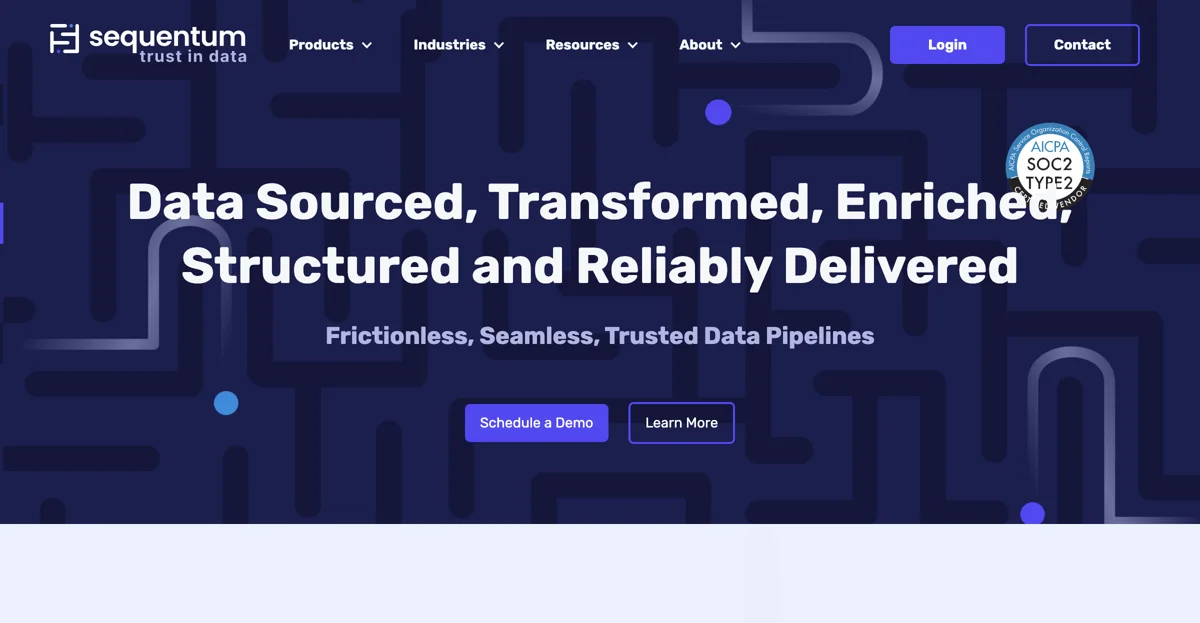 Sequentum: Low Code Web Data Pipelines for Enterprises