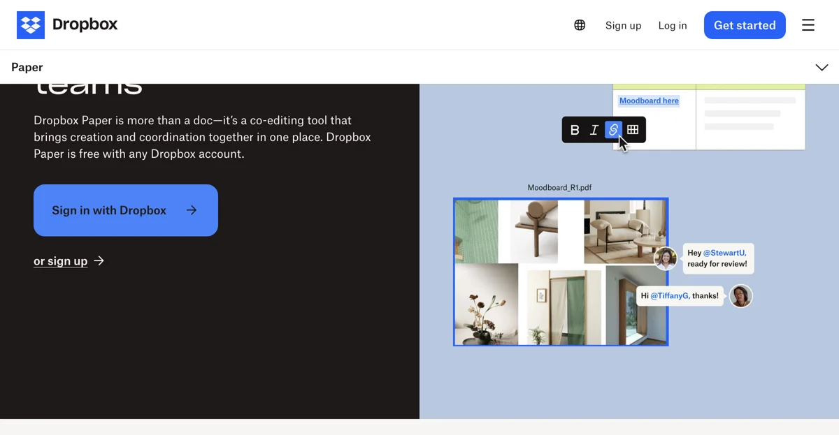 Dropbox Paper: Enhance Team Collaboration with Real-Time Editing