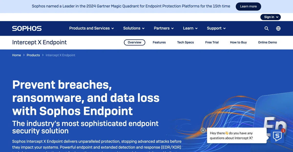 Sophos Endpoint Protection: Leading EDR and XDR Tools