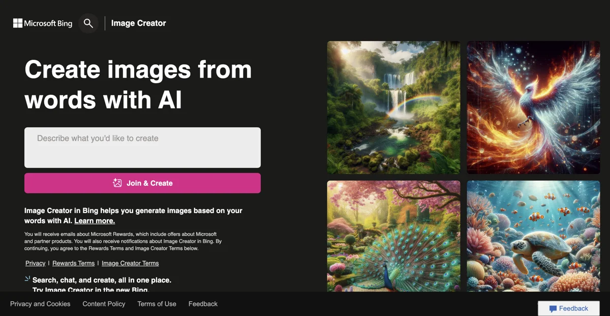 Free AI Image Generator - Create Stunning Images with Bing