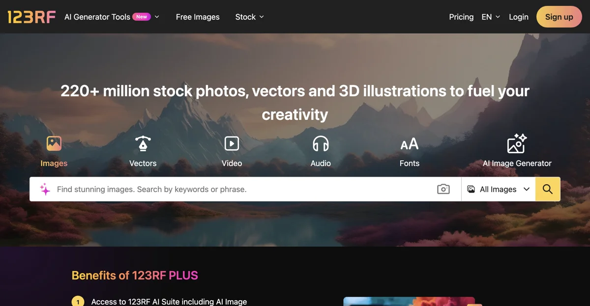 Explore 123RF: Your Go-To AI Image Generator and Stock Photo Resource