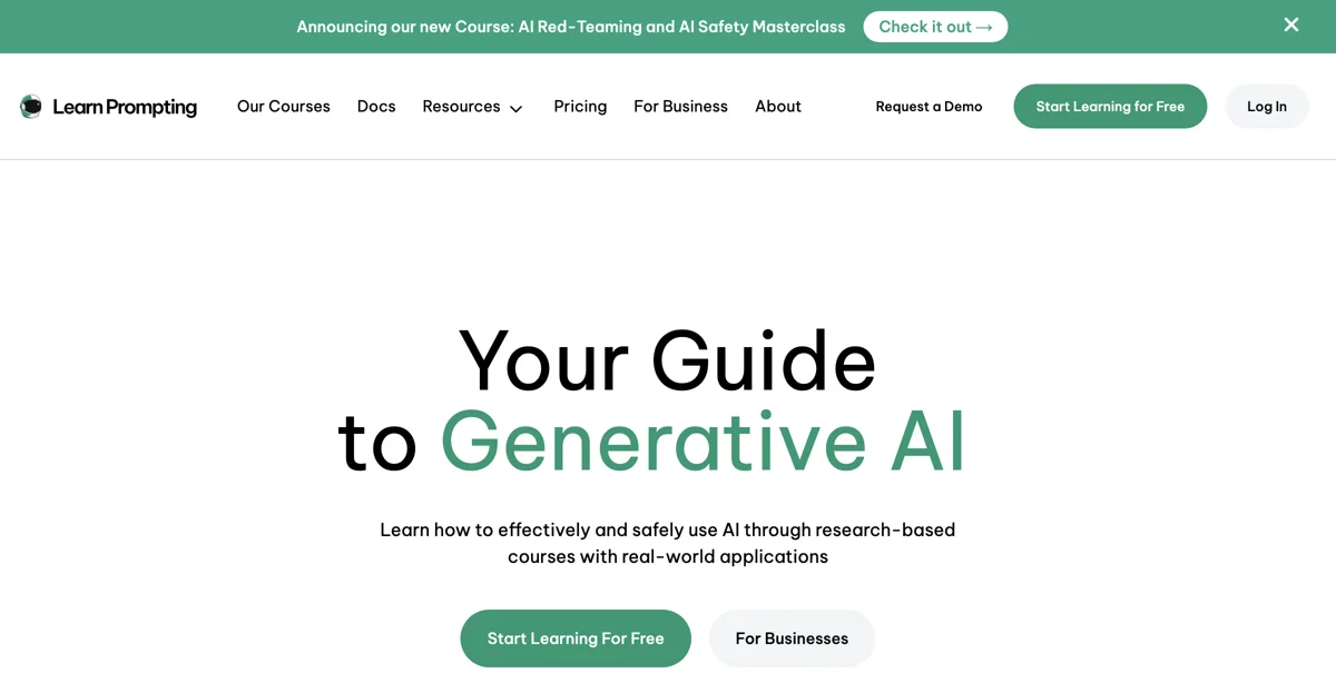 Learn Prompting: Master AI Communication with Expert Courses