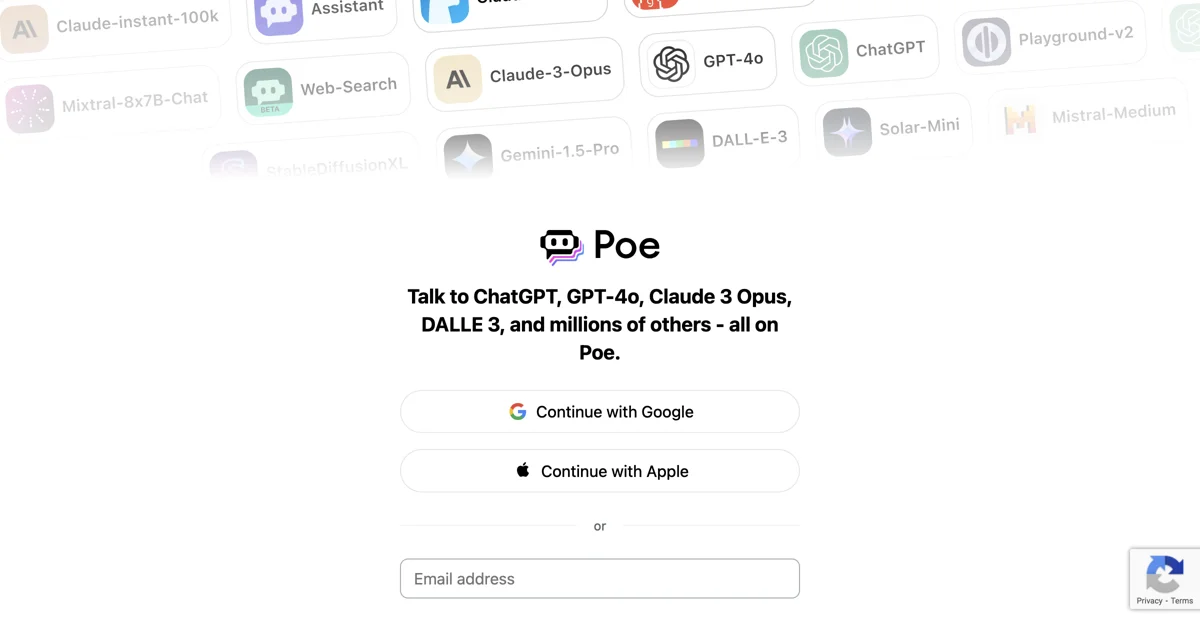 Poe - Chat AI Nhanh Nhạy, Hỗ Trợ Người Dùng Tối Đa