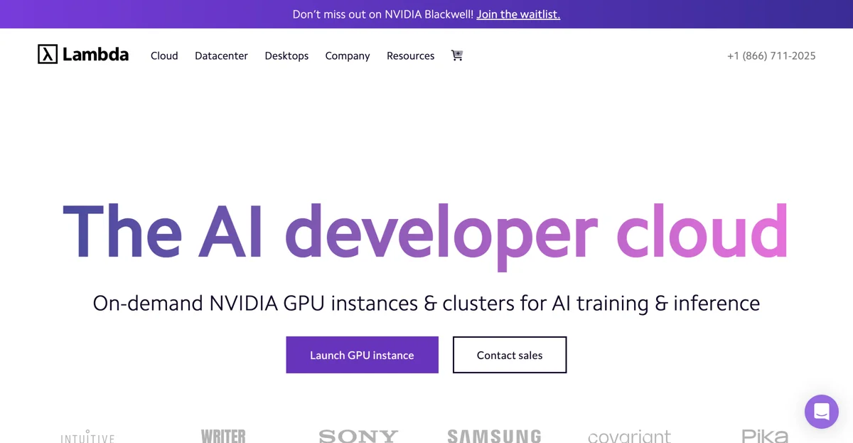 Unlock AI Potential with Lambda's GPU Compute Solutions