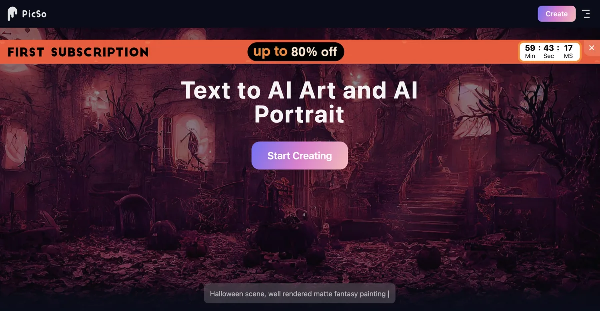 Create Stunning Artworks with PicSo: AI Art Generator