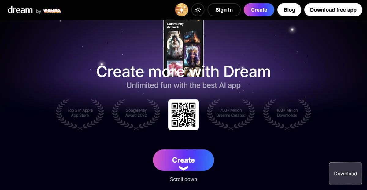 Dream by WOMBO: Tạo Nghệ Thuật AI Siêu Nhanh Chóng