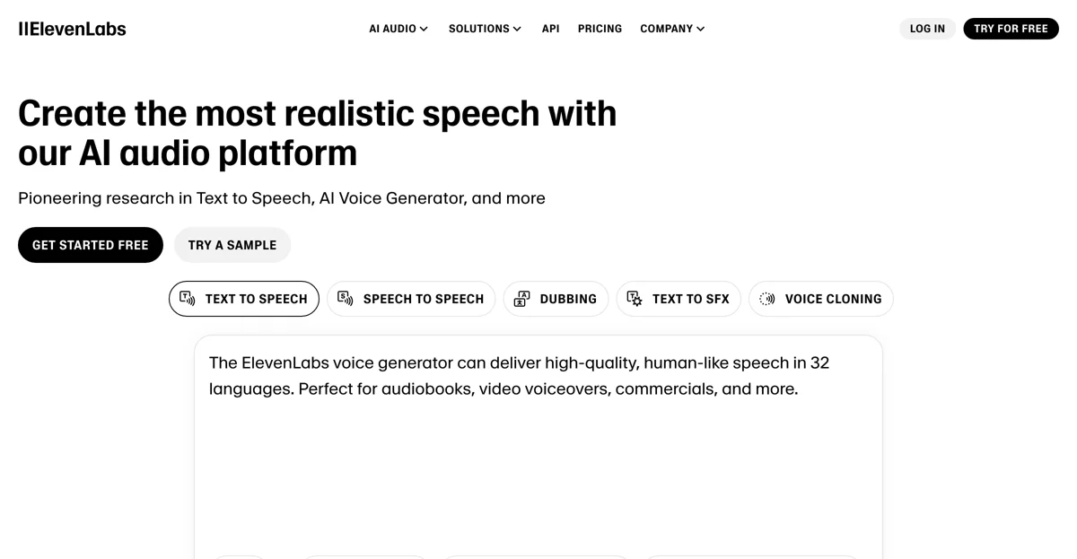 ElevenLabs: Free Text to Speech & AI Voice Generator | ElevenLabs