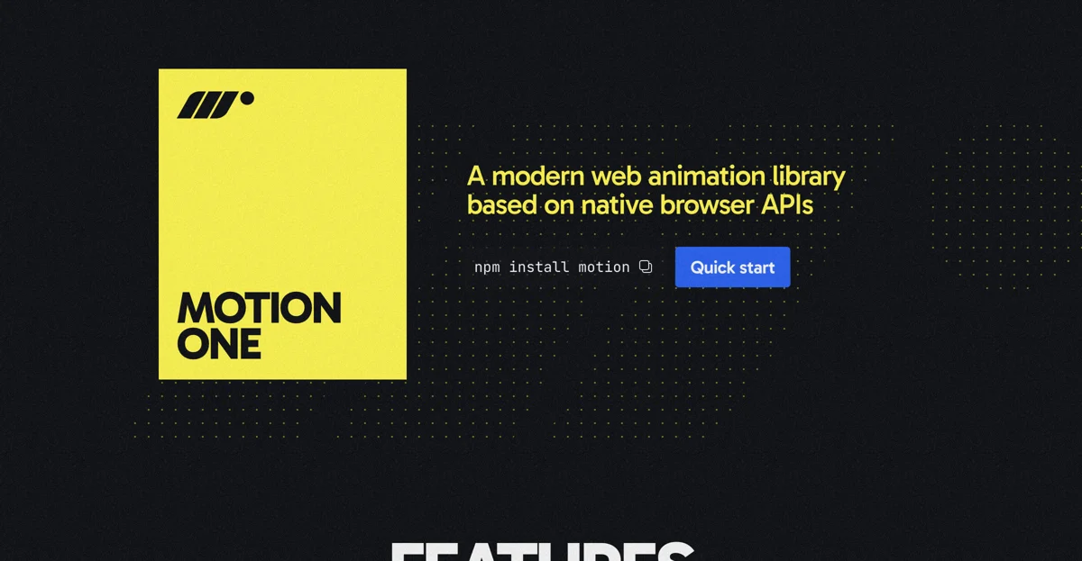 Motion One: A Modern JavaScript Animation Library