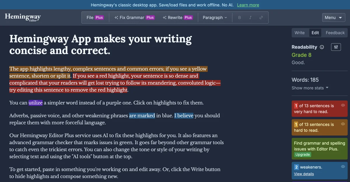 Hemingway Editor: Enhance Your Writing Clarity and Style