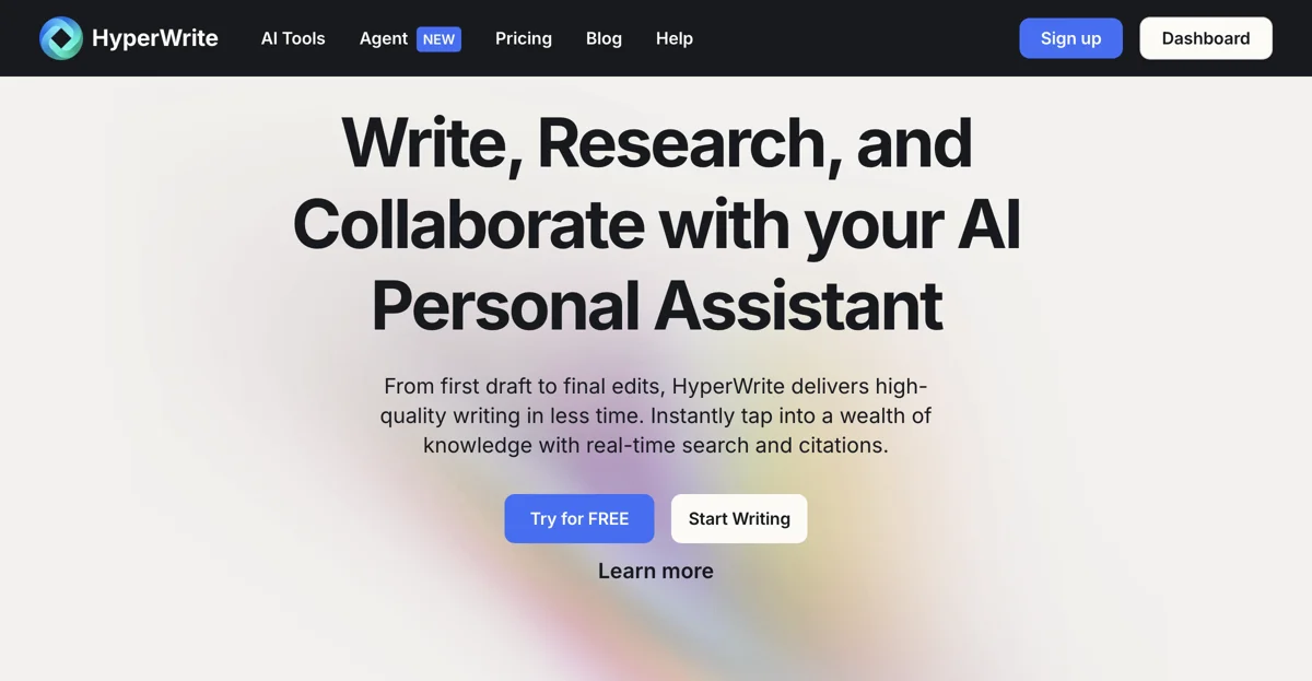 HyperWrite: The Ultimate AI Writing Assistant for All Your Needs