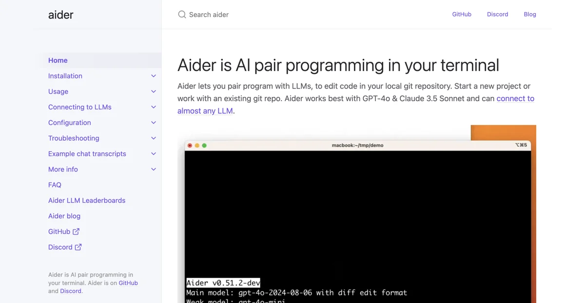 Aider: The Ultimate AI Pair Programming Tool