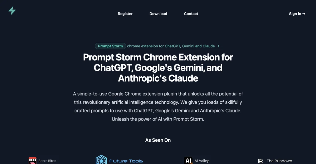 Unlock AI Potential with Prompt Storm: Your Ultimate Chrome Extension