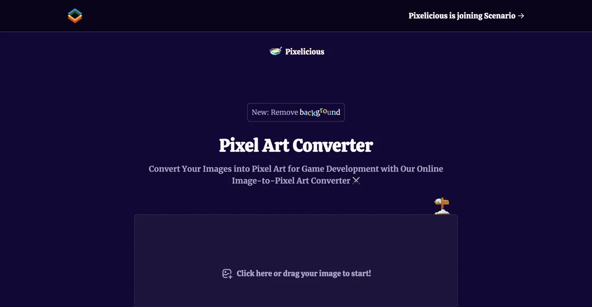 Transform Images into Pixel Art with Pixelicious Online Tool