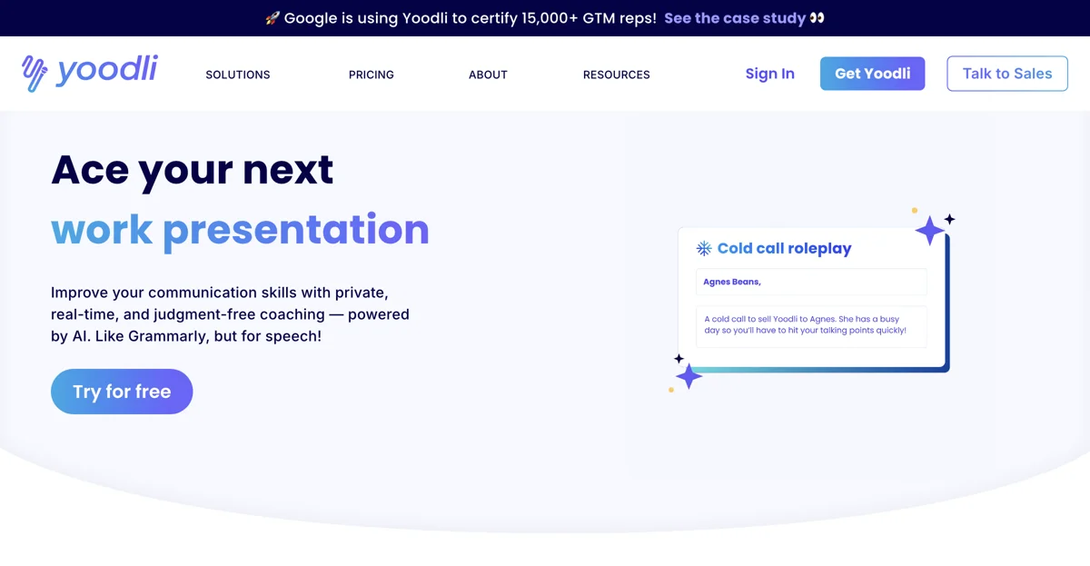 Yoodli: The Ultimate Free Communication Coach for Everyone