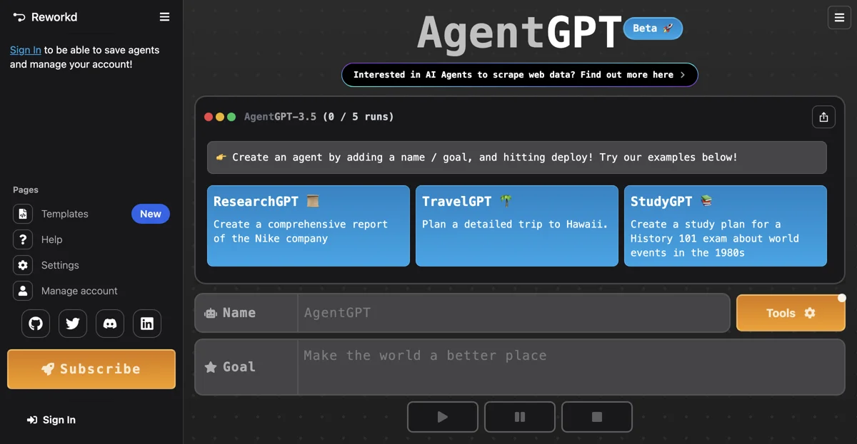 Unlock the Power of Web Scraping with AgentGPT