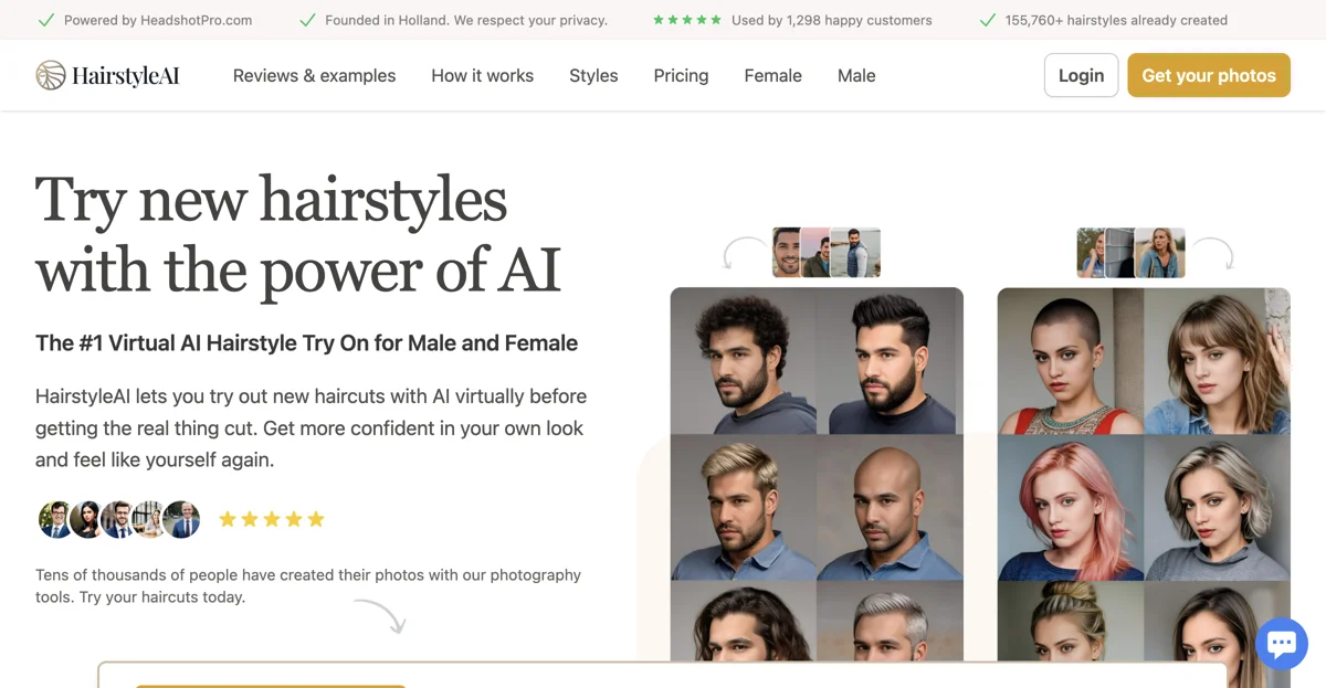 Try Out New Hairstyles With AI | Hairstyle AI