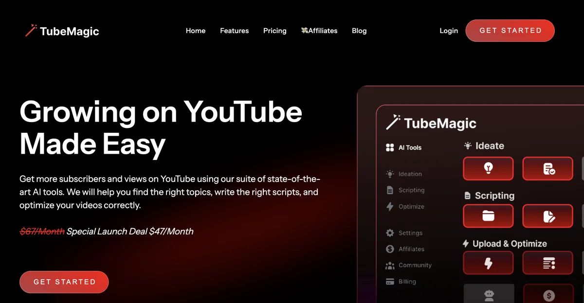 TubeMagic: AI Tools to Boost Your YouTube Channel Growth