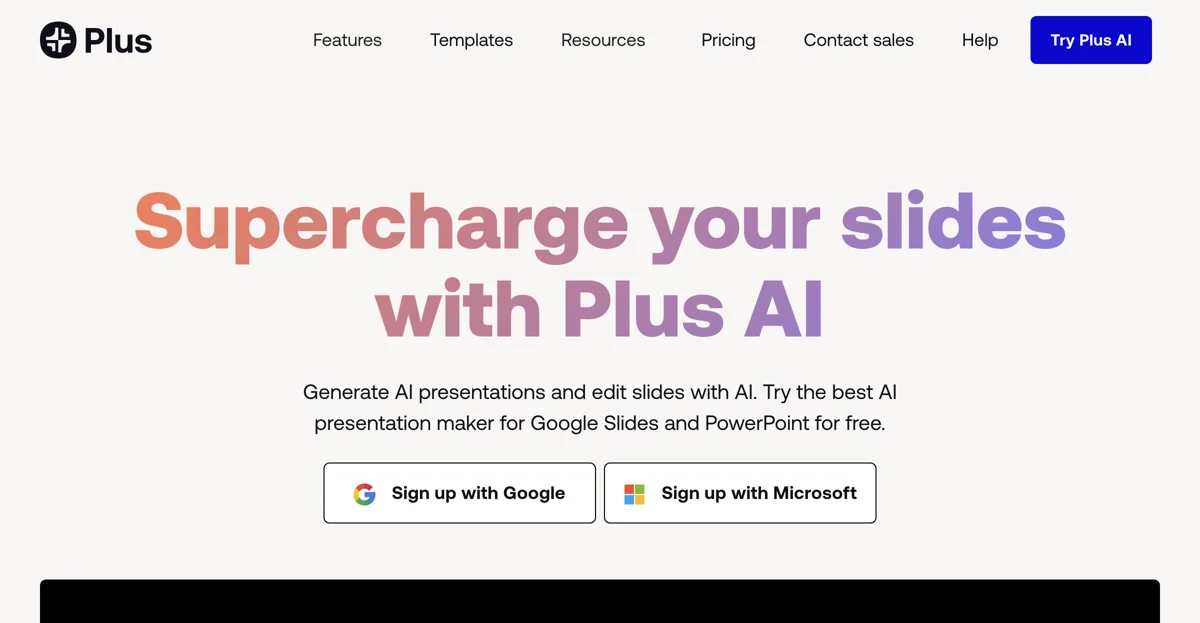 Plus AI: The Ultimate AI Presentation Maker for Google Slides and PowerPoint