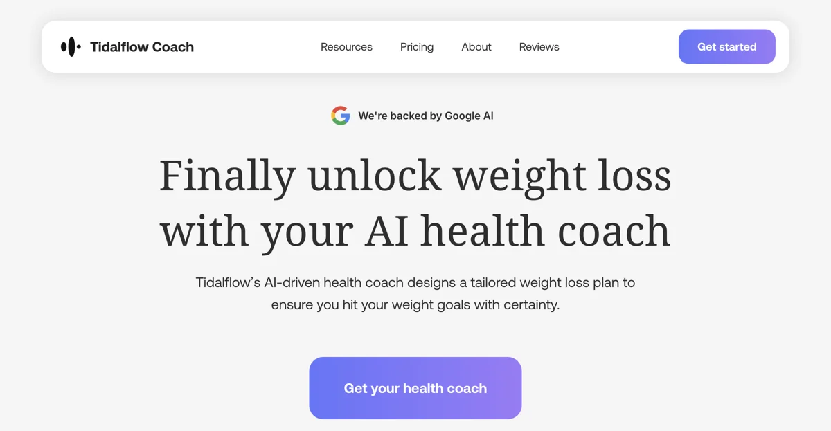 Tidalflow: Your AI-Powered Health Coach for Weight Loss