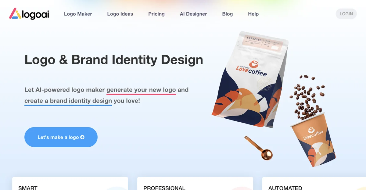 Design A New Logo & Brand Identity You Love with LogoAI