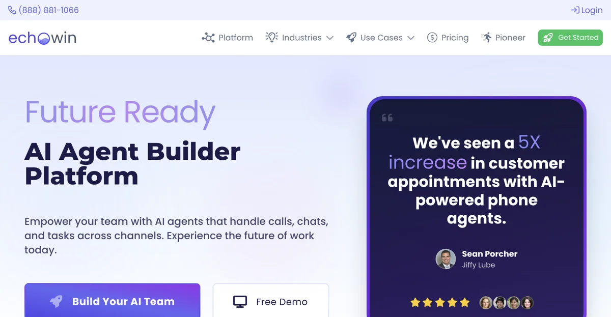 echowin: AI Employee Builder Platform for 24/7 Business Support